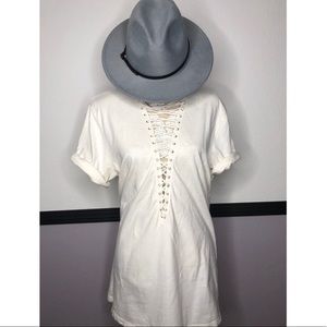 Emma & Sam Lace Up Tee